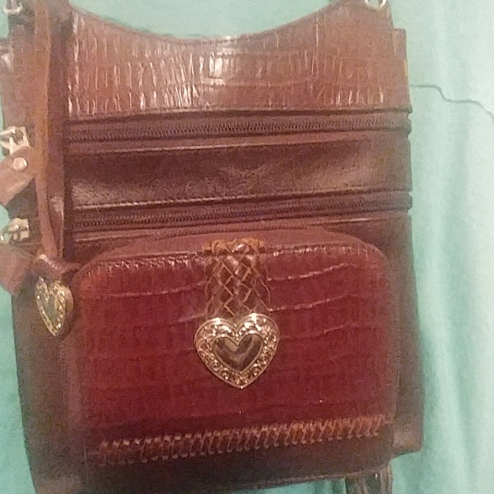 Faux leather crossover mini purse